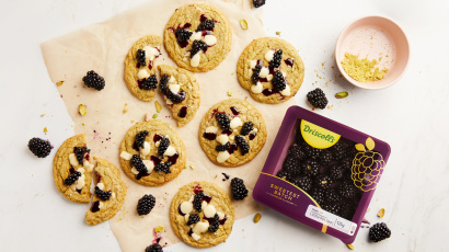 Pistachio and Blackberry Cookies